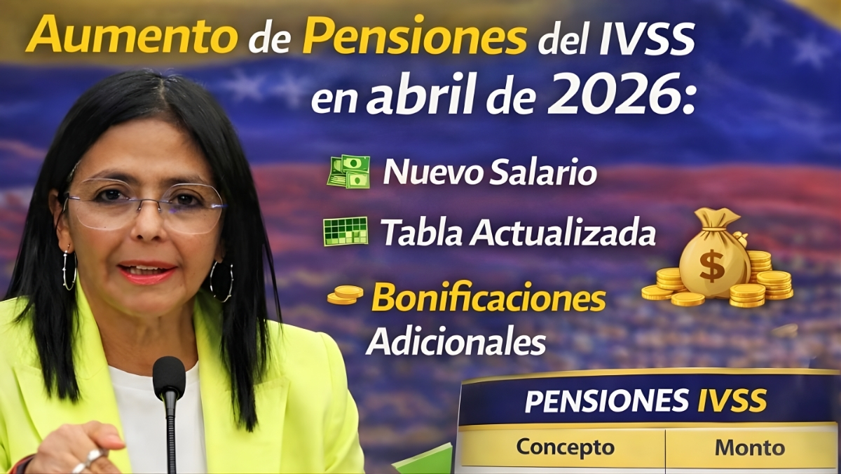 Aumento Pensiones IVSS Abril 2026