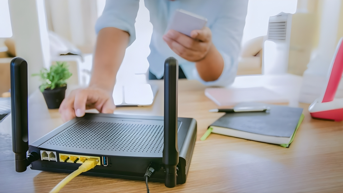 Router elevado vs piso